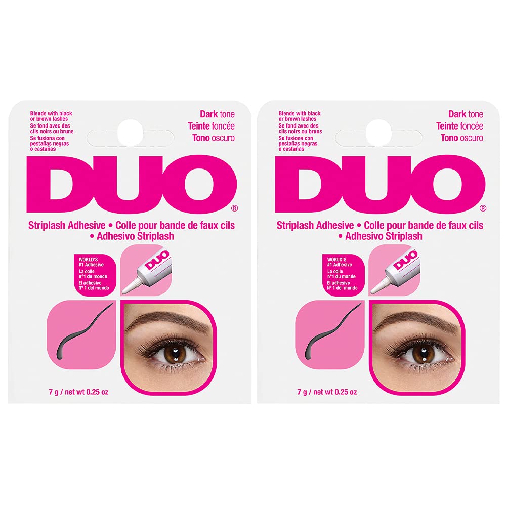 Colle cils DUO ton noir — application nette et longue tenue.