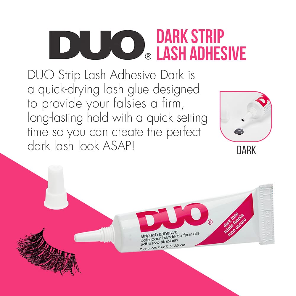 Colle cils DUO ton noir — séchage rapide pour un regard immédiat.