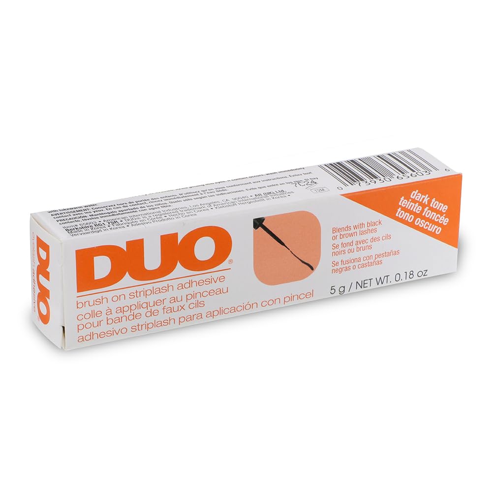 Colle DUO pour cils en bandes, application facile et rapide.
