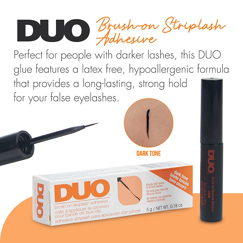 Colle DUO pour cils en bandes, tenue résistante tout au long de la journée.