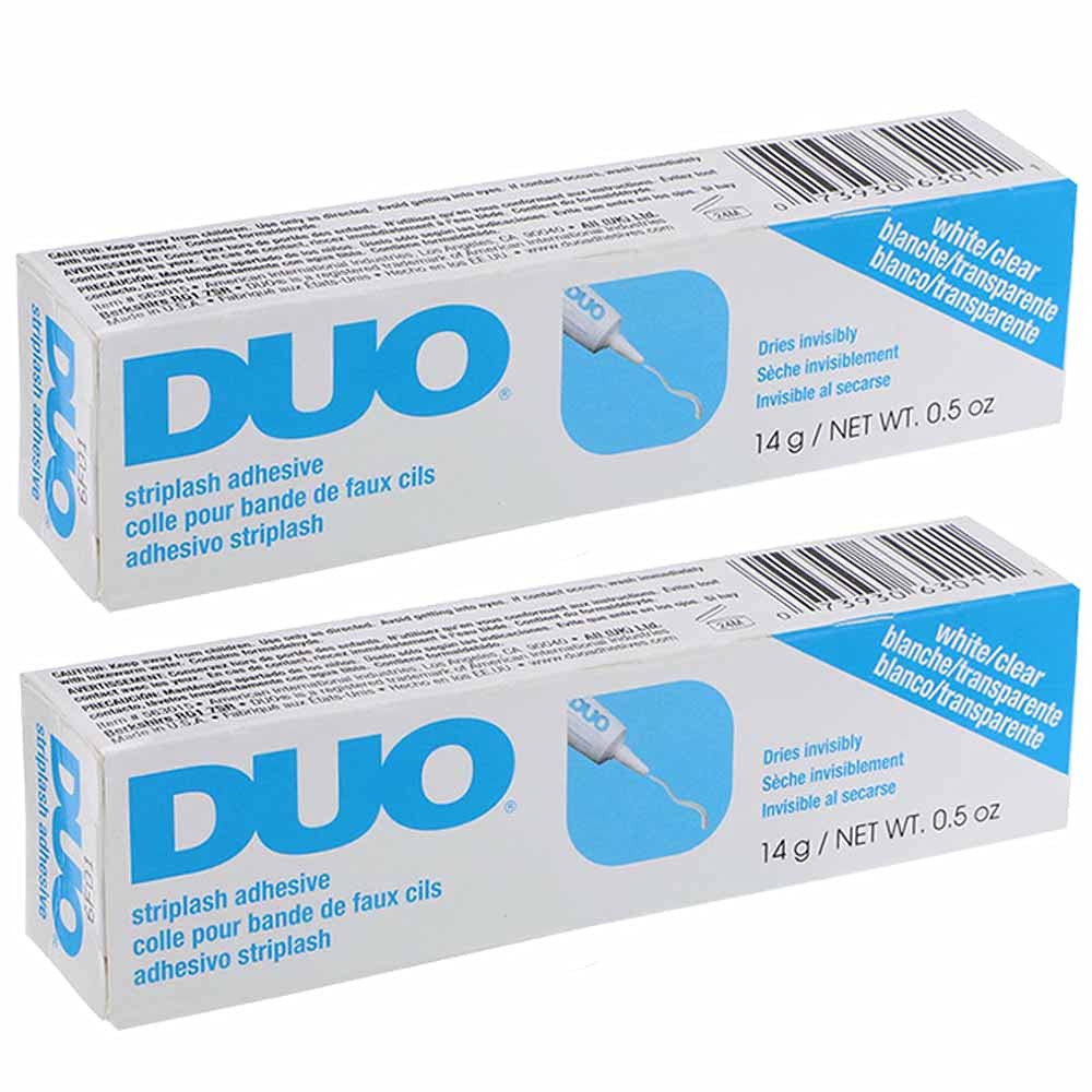 Colle DUO transparente pour bande de faux cils – tenue longue durée.