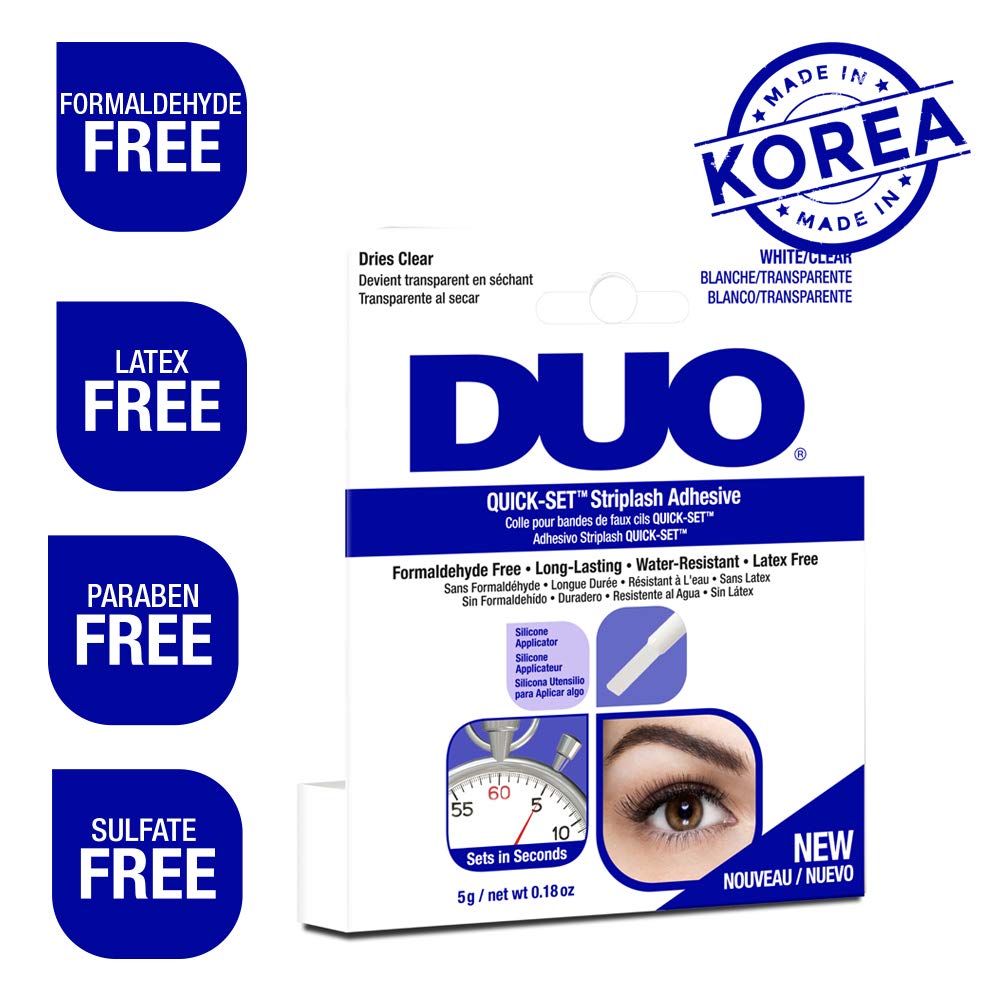 DUO Colle Cils, formule-sans-irritants, douceur pour peaux sensibles.