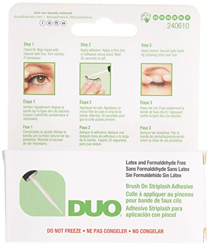 Duo Colle pour Faux-Cils – brosse fine pour application précise