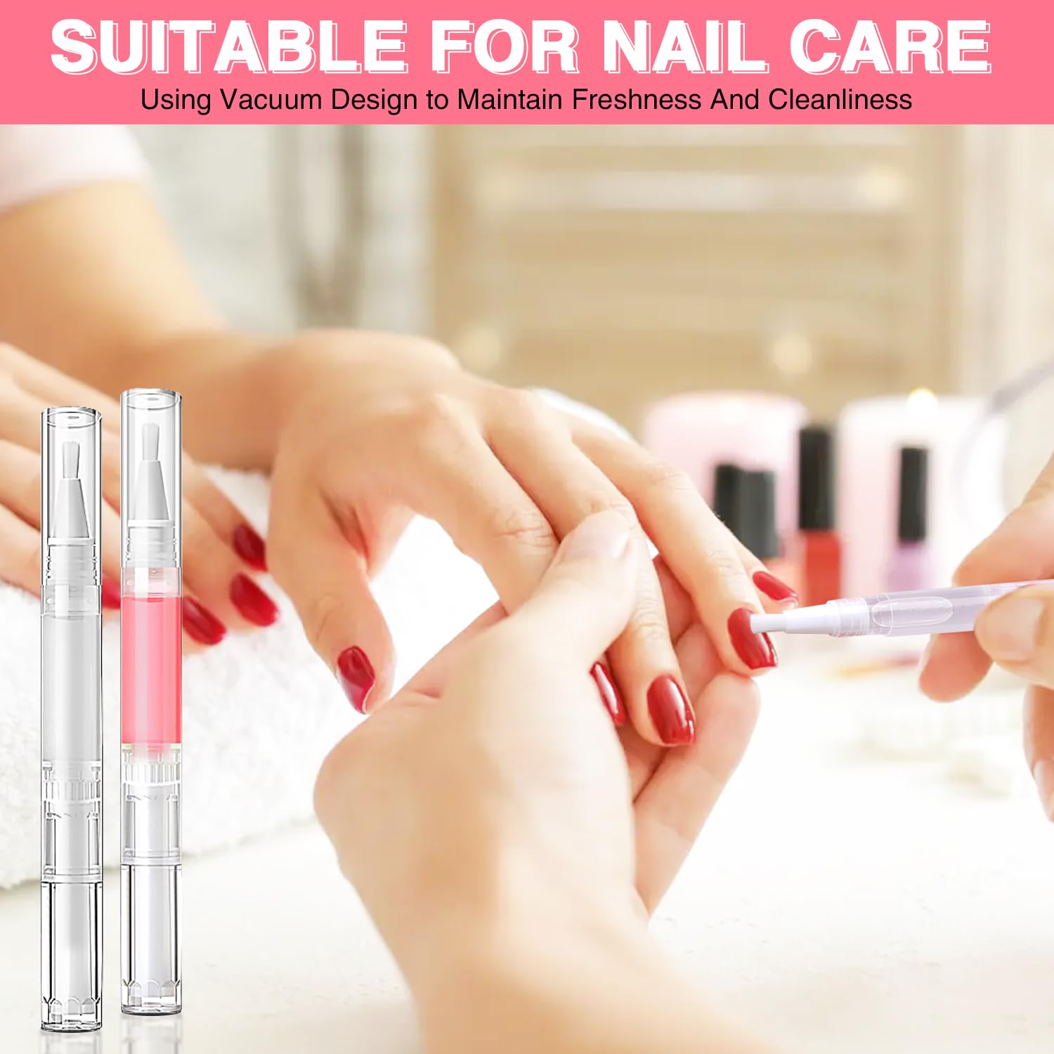 Brosse douce DupakSYS sur stylo pour lèvres et ongles