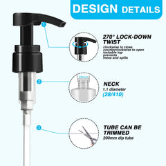 Pompe DupakSYS blanche pour bouteille litre, installation simple et fiable.