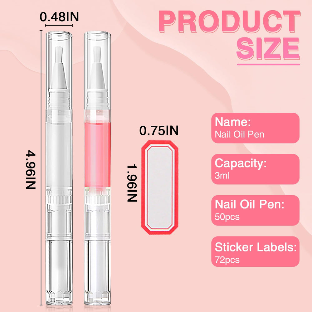 Stylo huile cuticule DupakSYS transparent 3 ml pour application précise