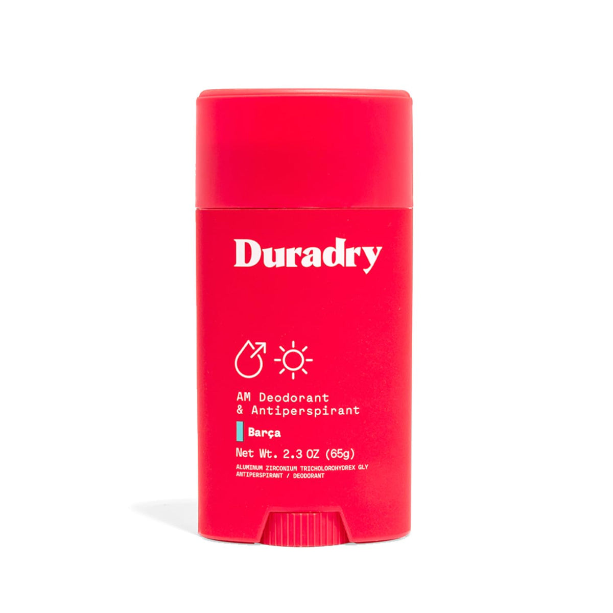 Duradry Barca, stick d'application fluide, pour une sensation sèche et confortable.