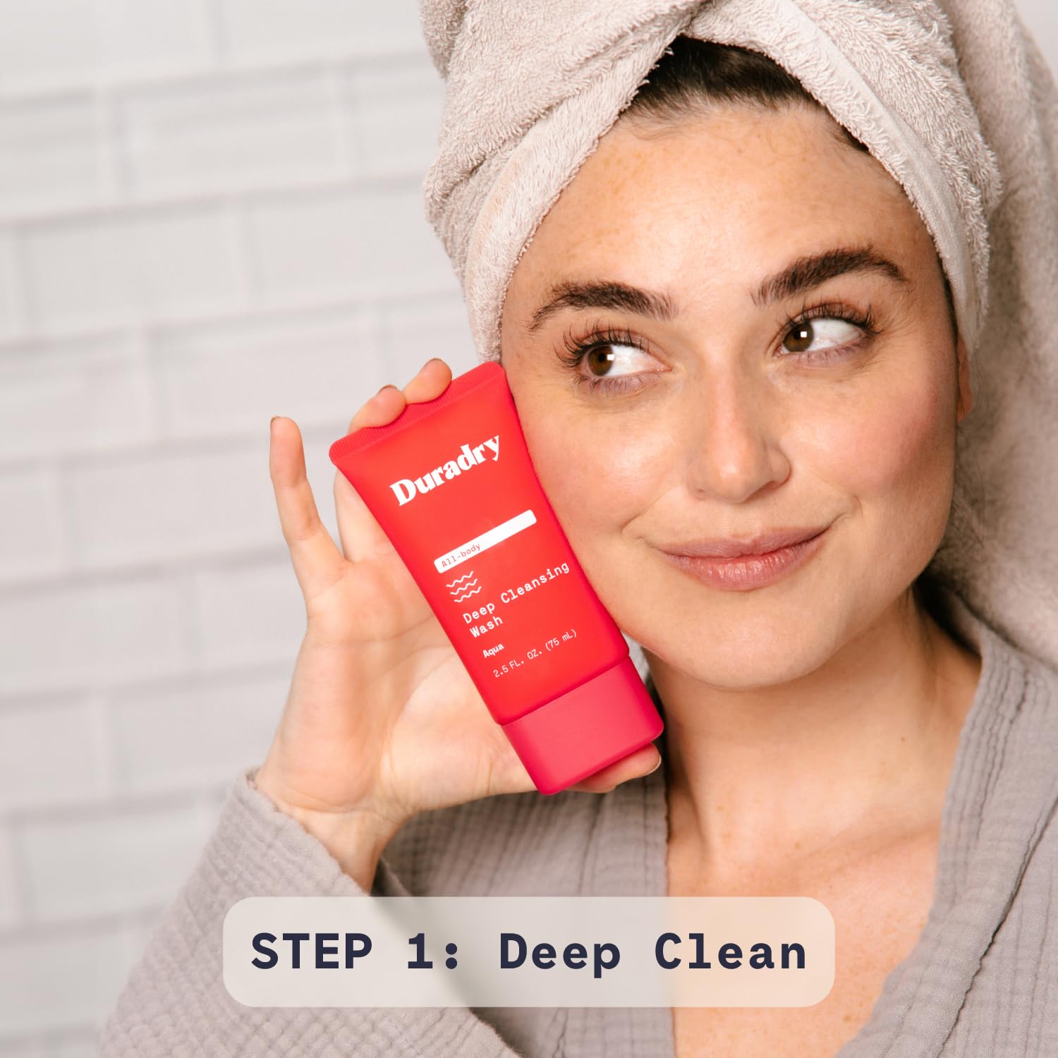 Duradry gel douche corps, senteur frais, prépare la peau.