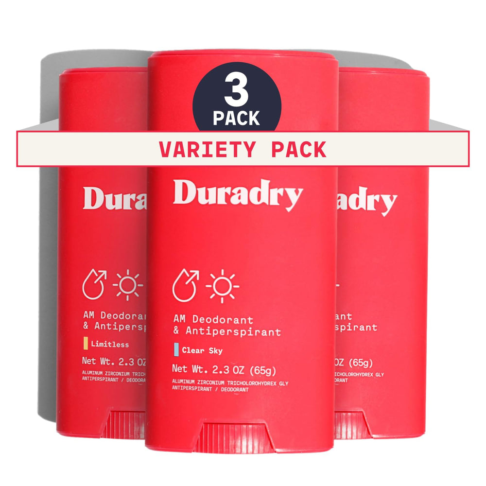 Duradry emballage antiperspirant stick pratique pour une application rapide