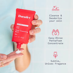 Duradry Ingrédients Naturels Avocat et Huile d’Olive, nourrissants pour la peau.
