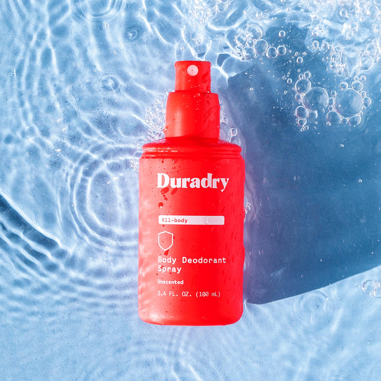 Duradry – spray transparent qui sèche vite sans traces sur les vetements.