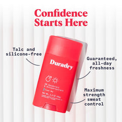 Texture crèmeuse de Duradry, qui sèche rapidement pour un confort sans collant.