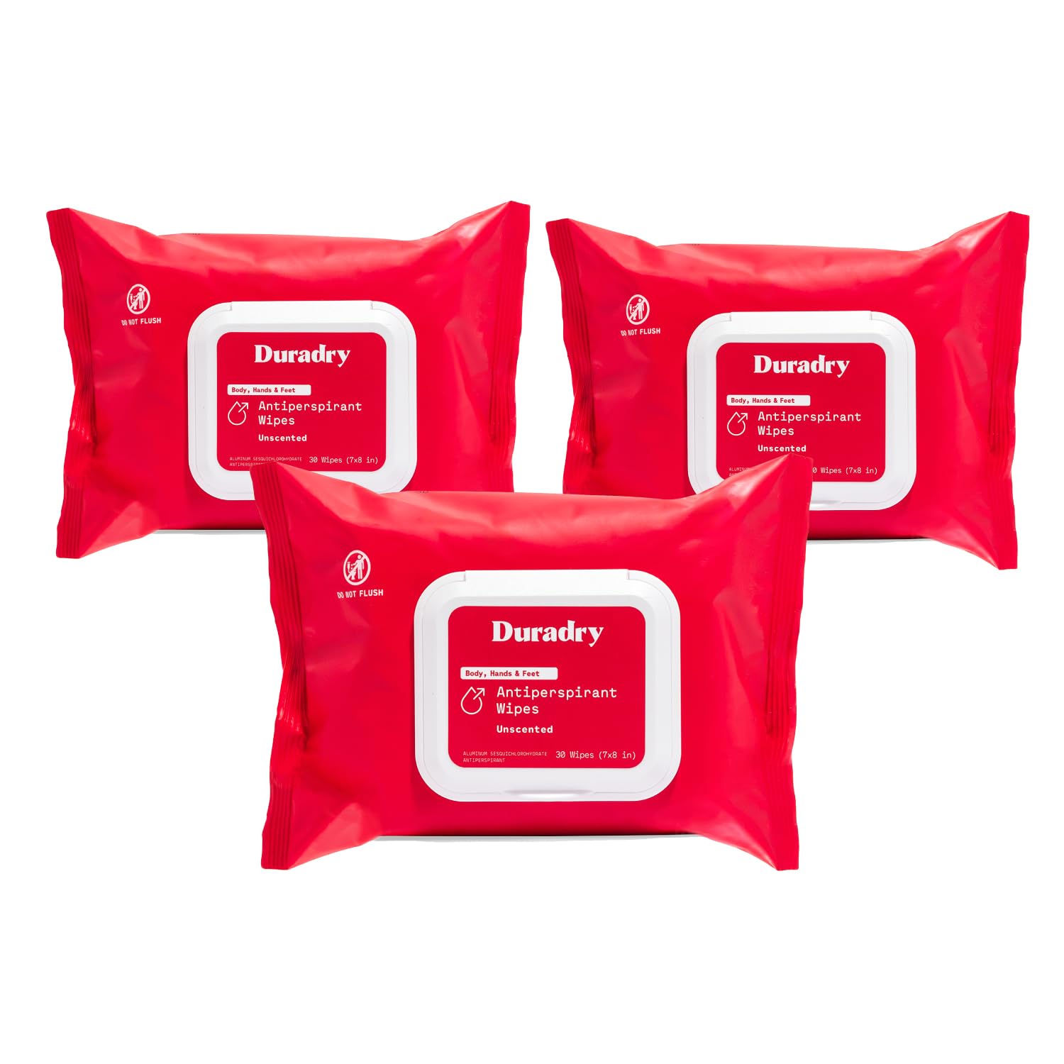 Lingettes Duradry emballage pratique pour voyager facilement.