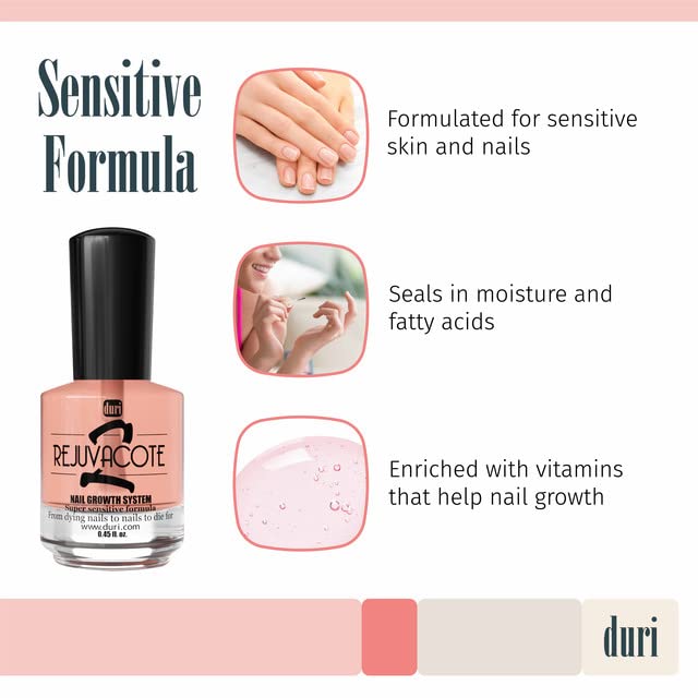 Duri Rejuvacote 2 ongles fragiles montre le soin possible