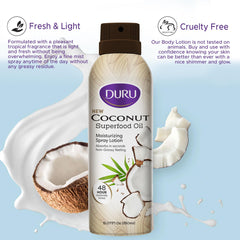 Absorption rapide et fini non gras de la lotion coco Duru