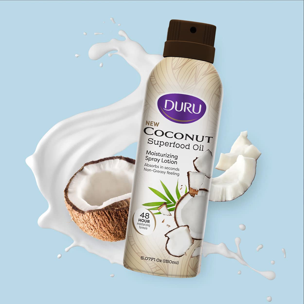 Parfum coco léger de la lotion Duru, sensation tropicale