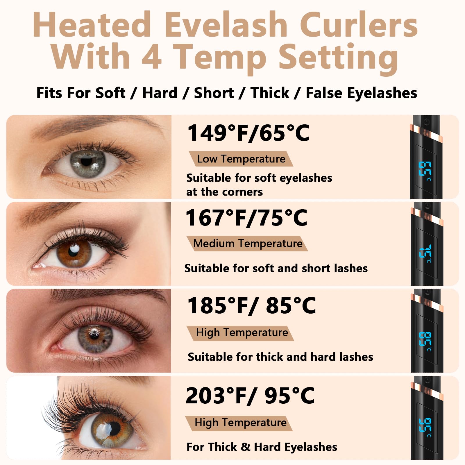 Dust2Oasis curleur cils léger et compact pour routine beauté rapide.