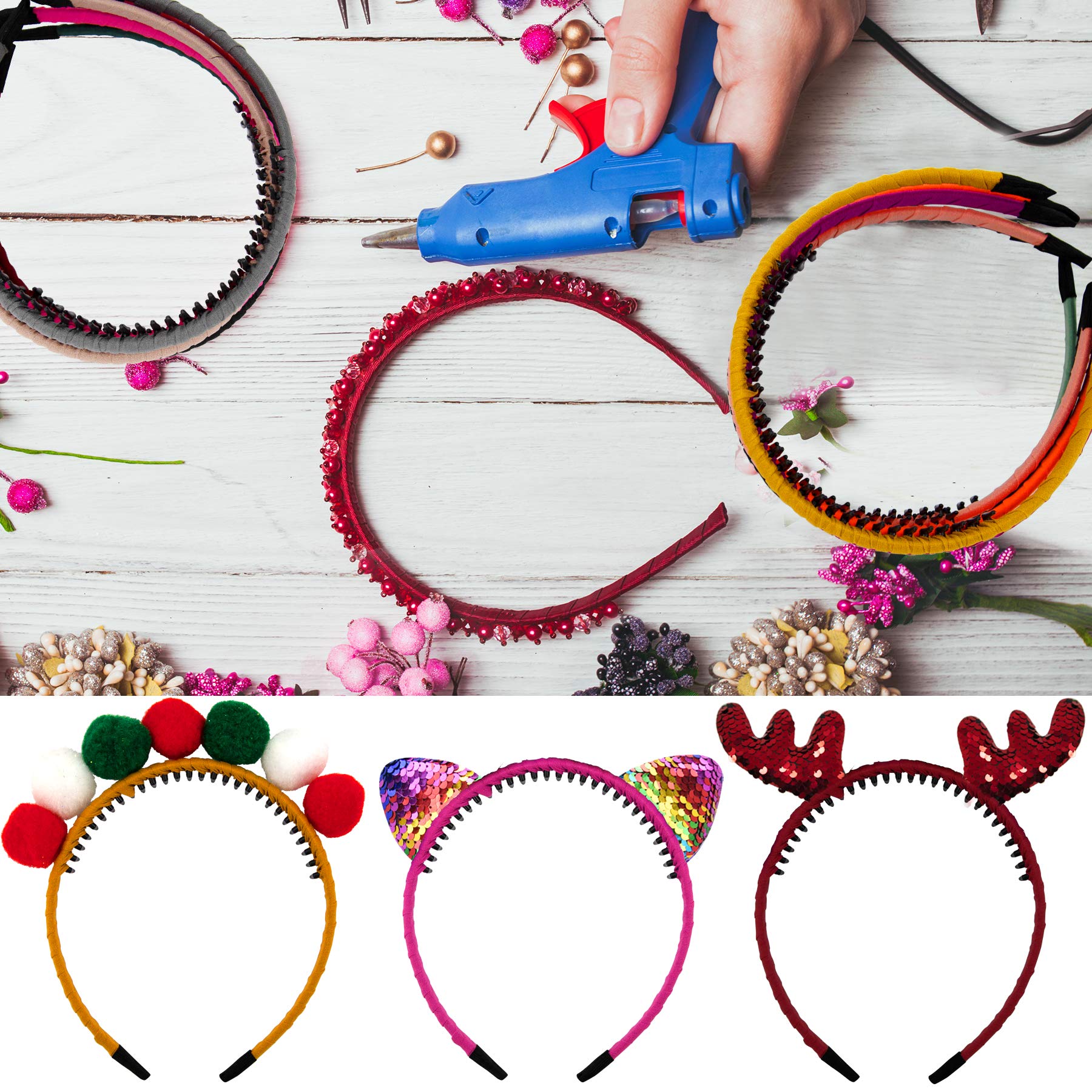 Bandeaux Duufin à dents, prêt à être décoré avec des accessoires