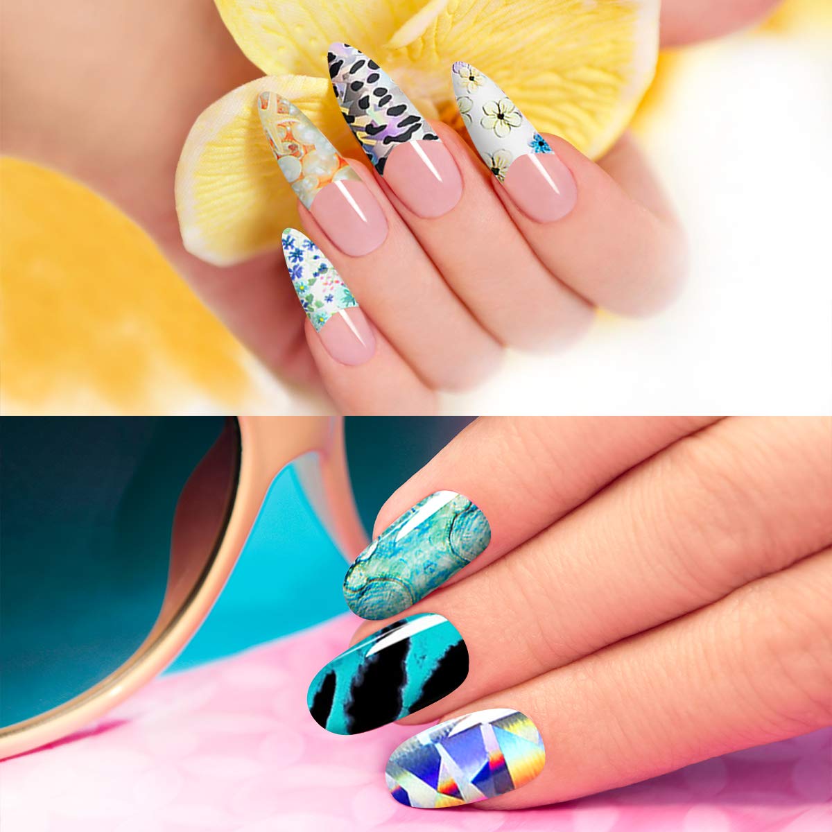 Duufin pétales : motif floral délicat pour ongles