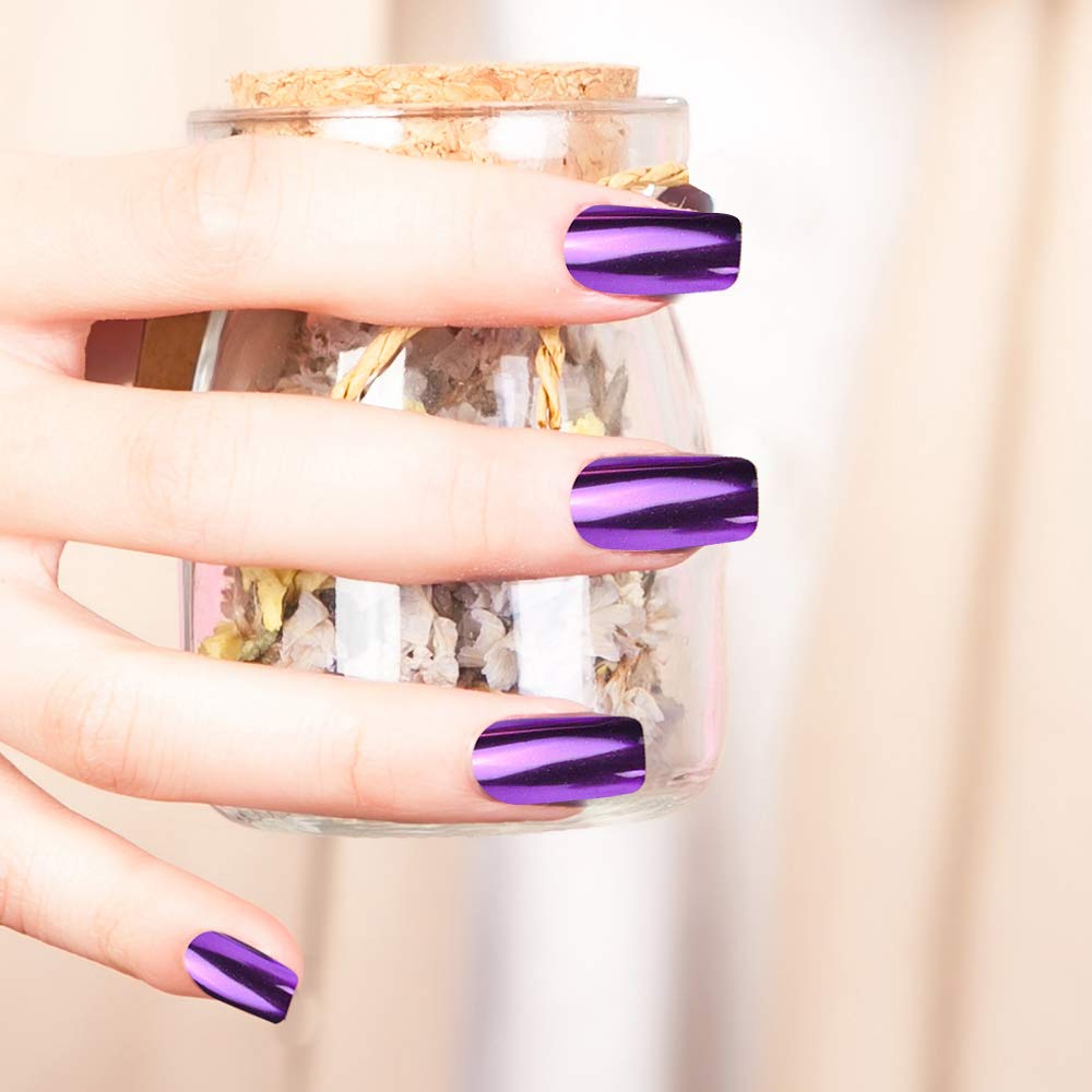 Extensions acryliques et gel compatibles avec Duufin Poudre Chrome