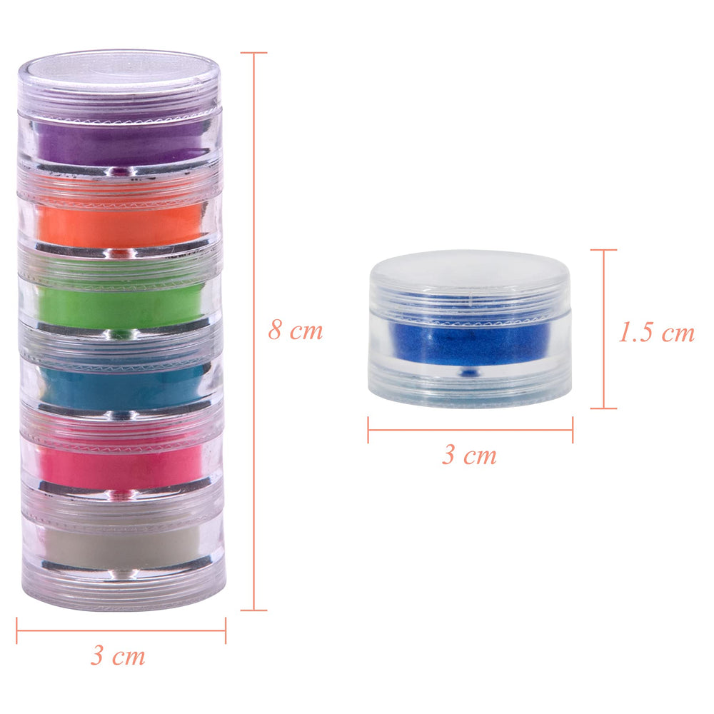 Duufin poudre pigment bleu vert avec perles scintillantes