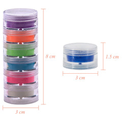 Duufin poudre pigment bleu vert avec perles scintillantes