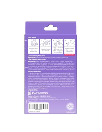 Ampoule EasyDerm incluse prête à être utilisée avec les patchs.