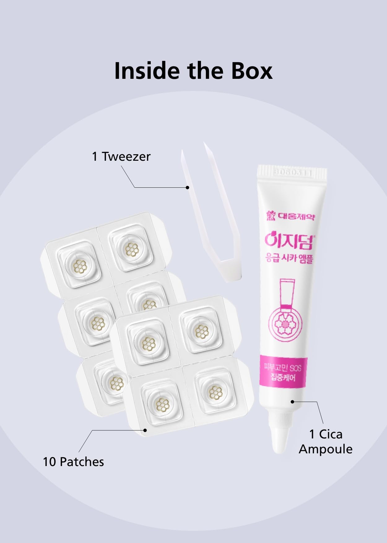 Kit EasyDerm avec ampoule et pince pour une utilisation pratique.