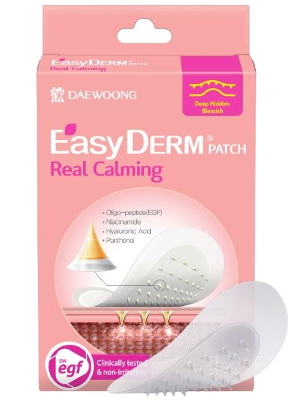 DWEasyDerm Vegan, dermatologist-tested formula made in Korea for acne-prone skin comfort.