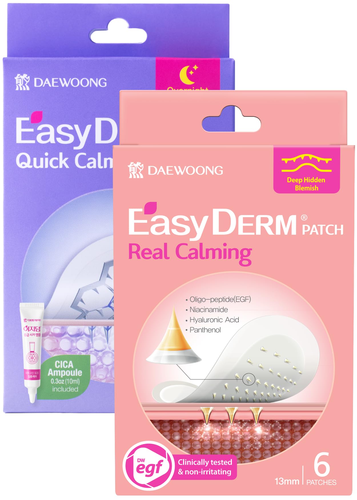 DWEasyDerm EasyDerm Micro Point Patches Pack for targeted acne care and quick calming relief.