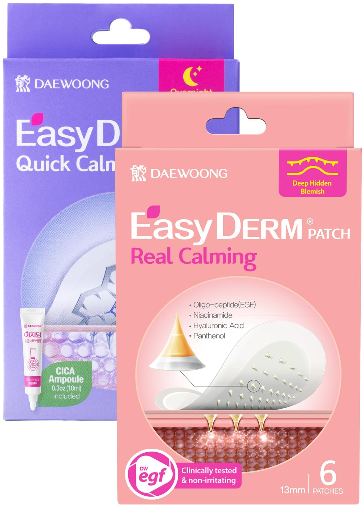 DWEasyDerm EasyDerm Micro Point Patches Pack for targeted acne care and quick calming relief.