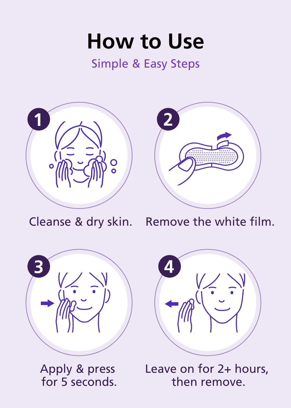 DWEasyDerm PDRN Patch avant-après conceptuel sur les contours.