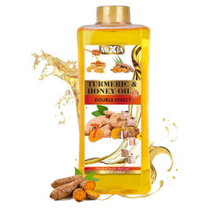 Huile Curcuma DYALE, bouteille élégante, hydratation légère pour visage et corps.