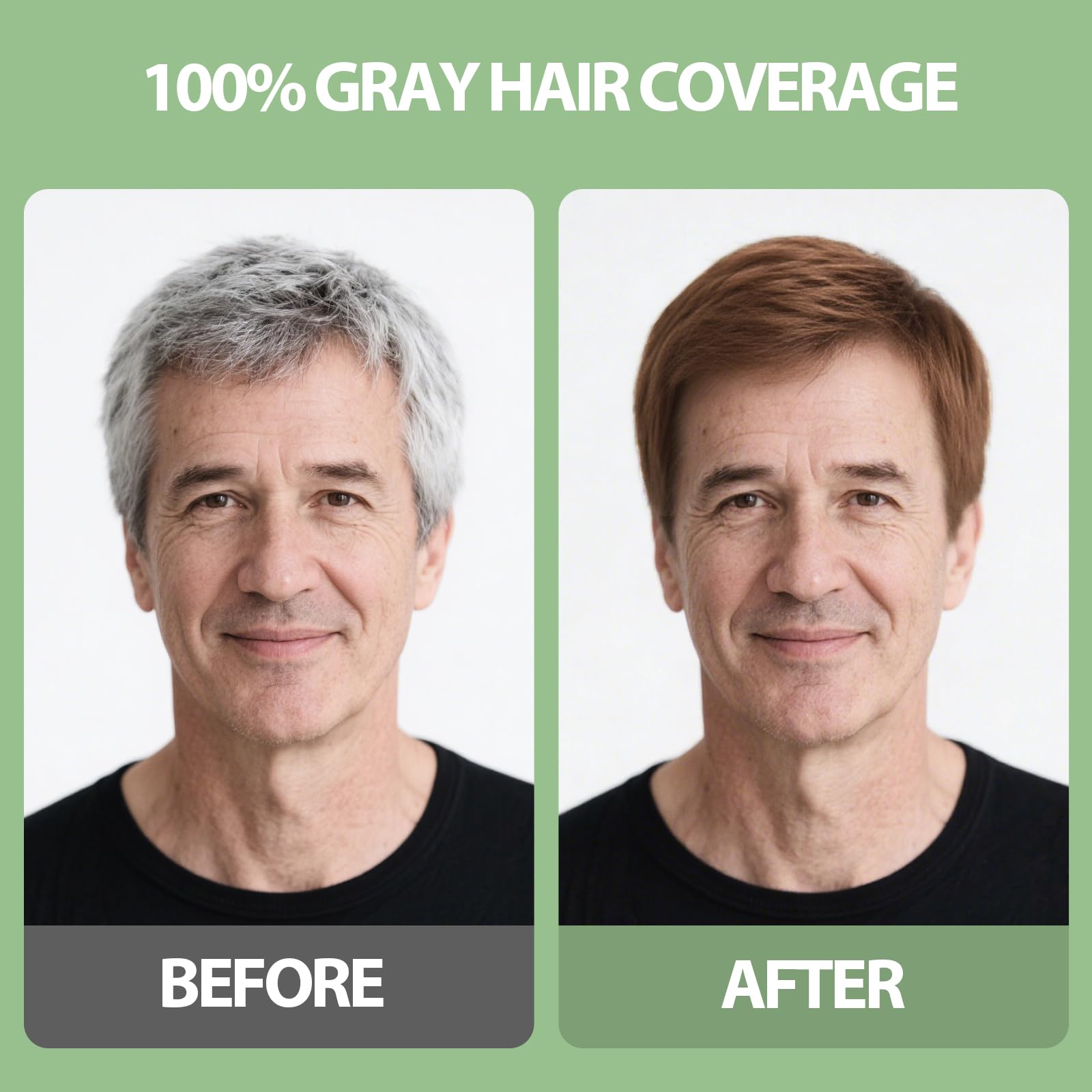 Color application close up shows even coverage and subtle shine