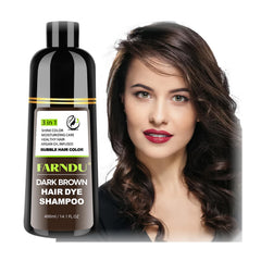 DYEING 221 BC FARNDU coloration brun foncé sur cheveux gris pour un look naturel