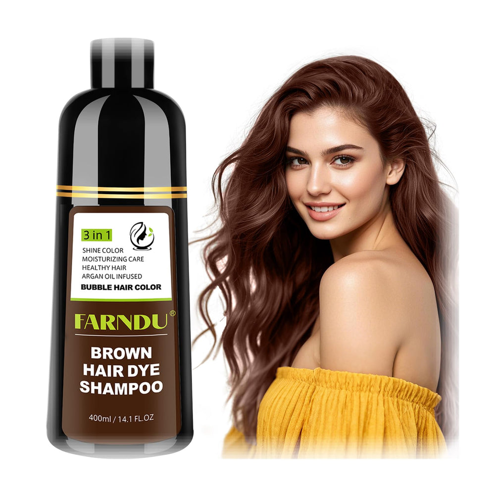 DYEING 221 BC Farndu shampooing colorant châtain brun pour couvrir les gris.