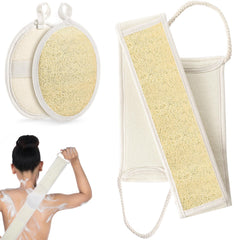 DYMTOP éponge loofah dos rond, exfoliation naturelle pour le dos.