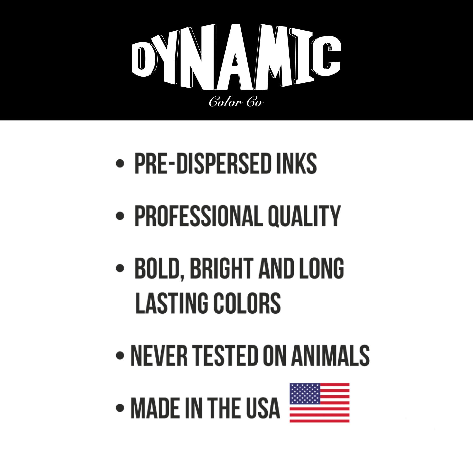 Application sur peau avec l'encre noire Dynamic Color Co, polyvalente et fluide.