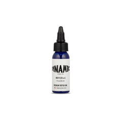Dynamic Color Co encre bleue tatouage, bouteille 1oz, flux fluide pour détails nets.
