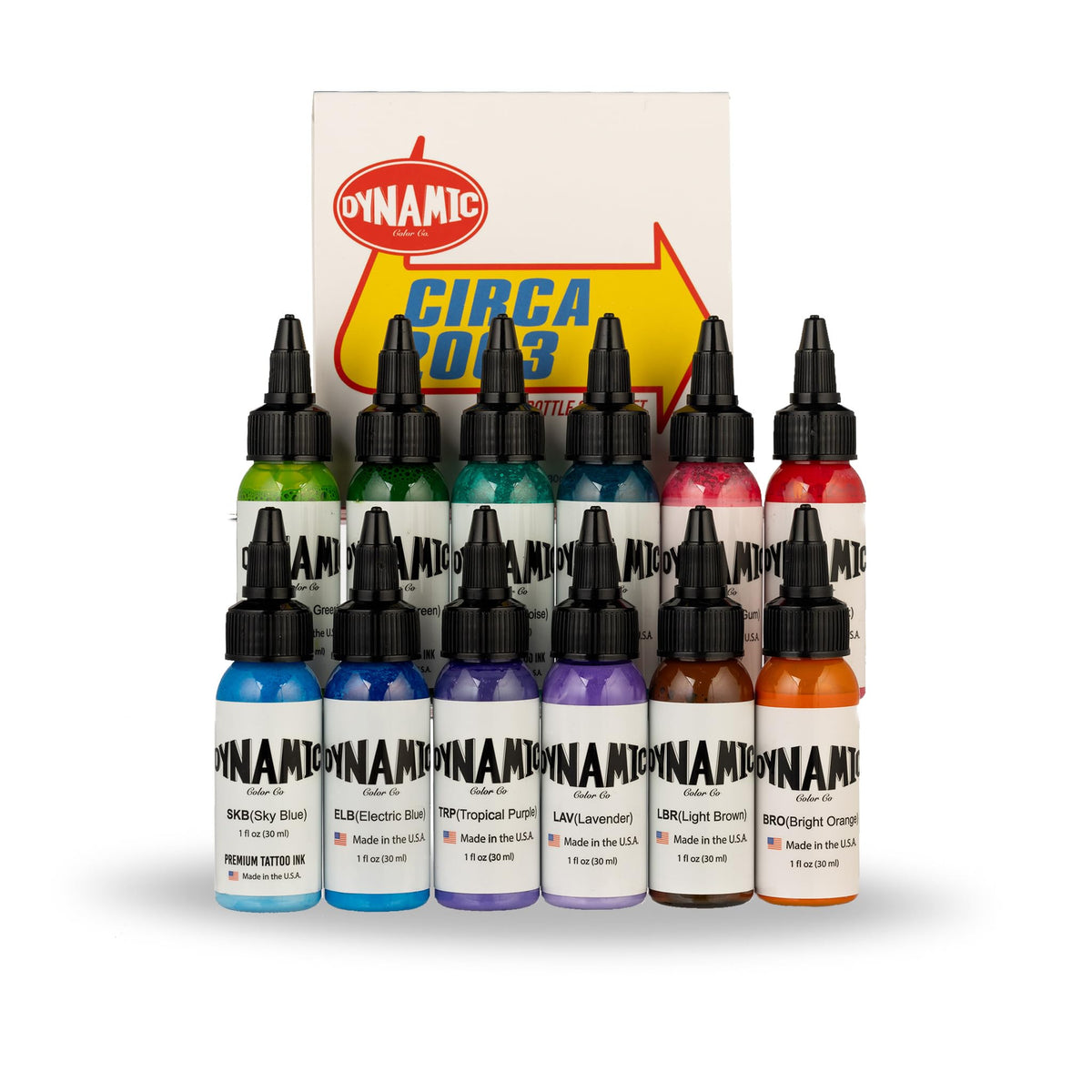 Dynamic Color Co Circa Color Set 1oz bleu électrique, pigment riche pour détails précis