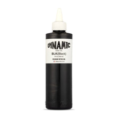 Dynamic Color Co Encre Noire, bouteille 8oz, contours nets et détails précis.