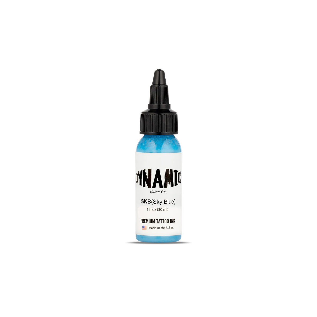 Dynamic Color Co encre tatouage bleu ciel — bouteille 1oz idéale pour détails précis.