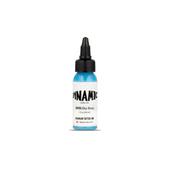 Dynamic Color Co encre tatouage bleu ciel — bouteille 1oz idéale pour détails précis.