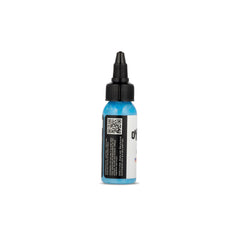Dynamic Color Co encre tatouage bleu ciel — application fluide pour des tracés nets.