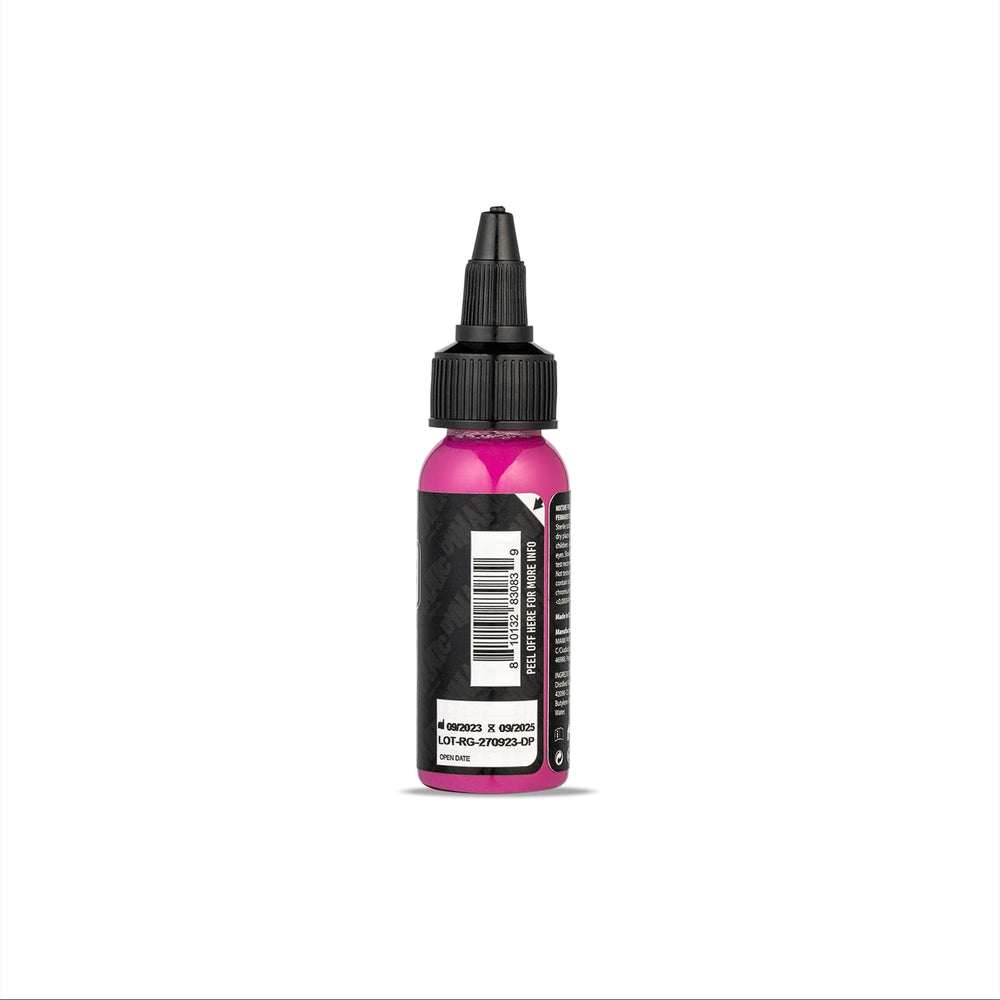 Dynamic Color Co Platinum Red Grape, étiquette indiquant ingrédients et conformité européenne.