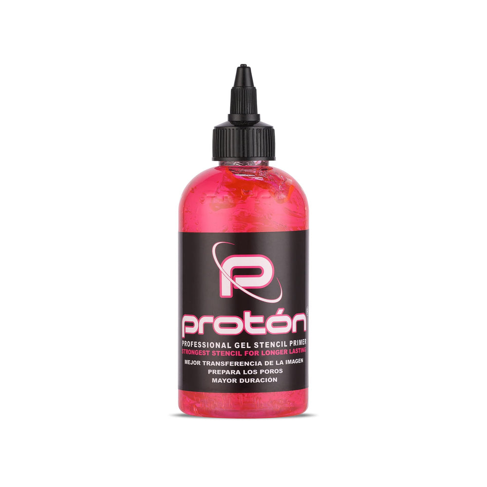 Dynamic Color Co Proton Primer - bouteille rose, adhérence durable pour un transfert net.