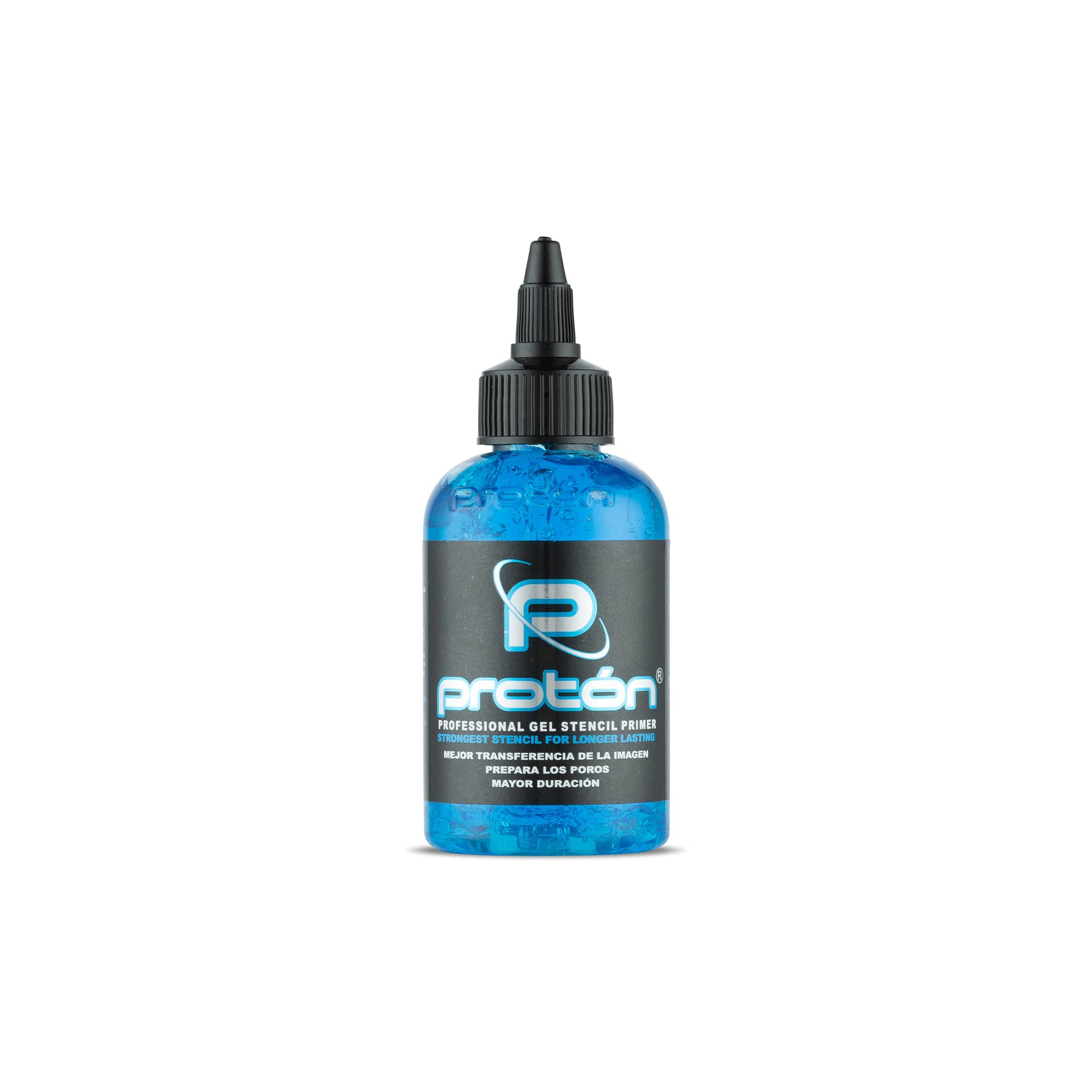 Dynamic Color Co Proton Stencil Primer Gel bleu 4oz, adhérence durable pour pochoirs.