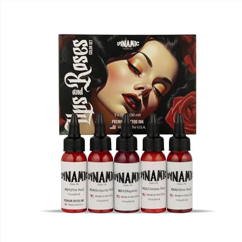 Dynamic Color Co Rouge Feu – encre professionnelle pour contours nets et couleurs vives