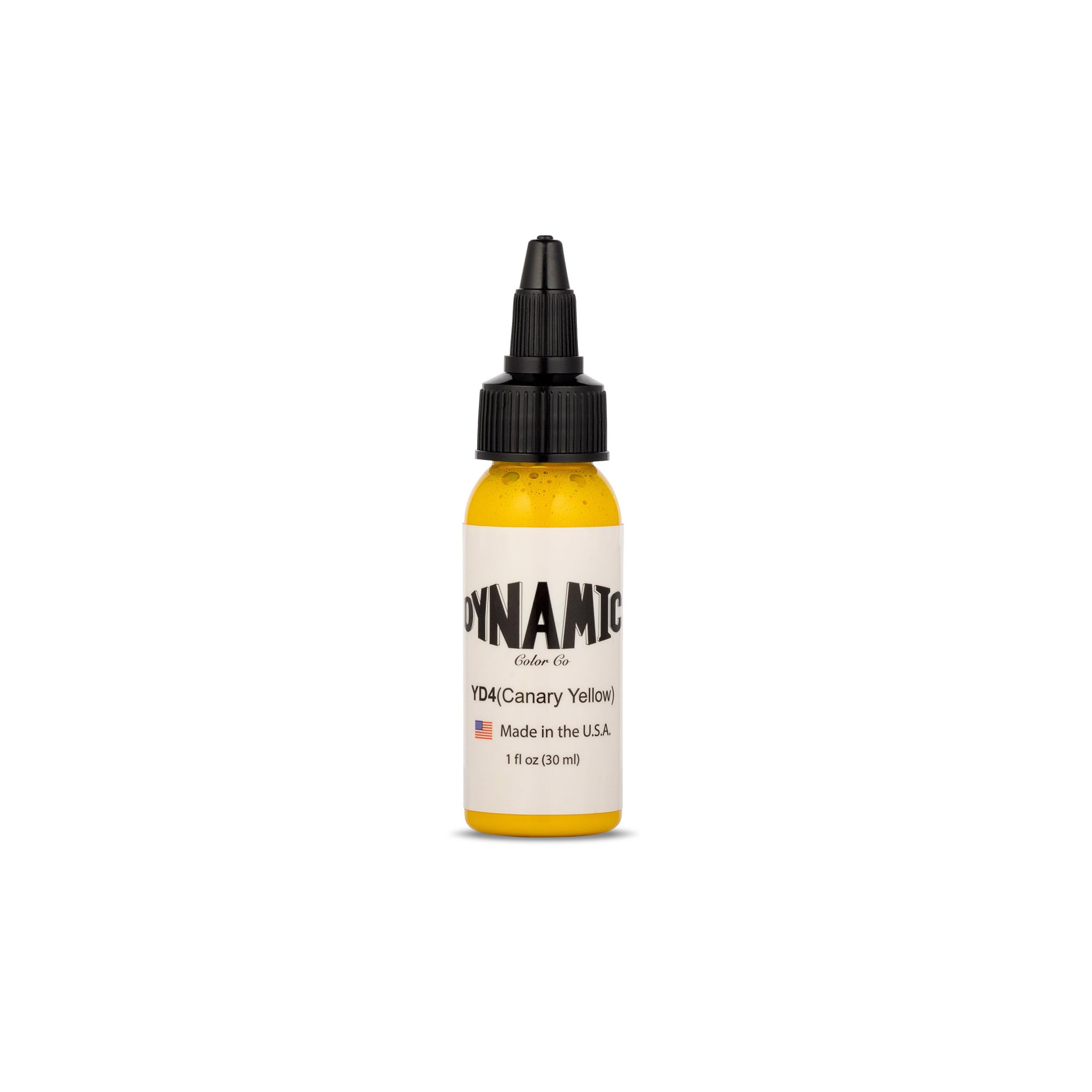 Dynamic Color Co: flacon 1oz d'encre tatouage jaune canari prêt pour vos sessions.