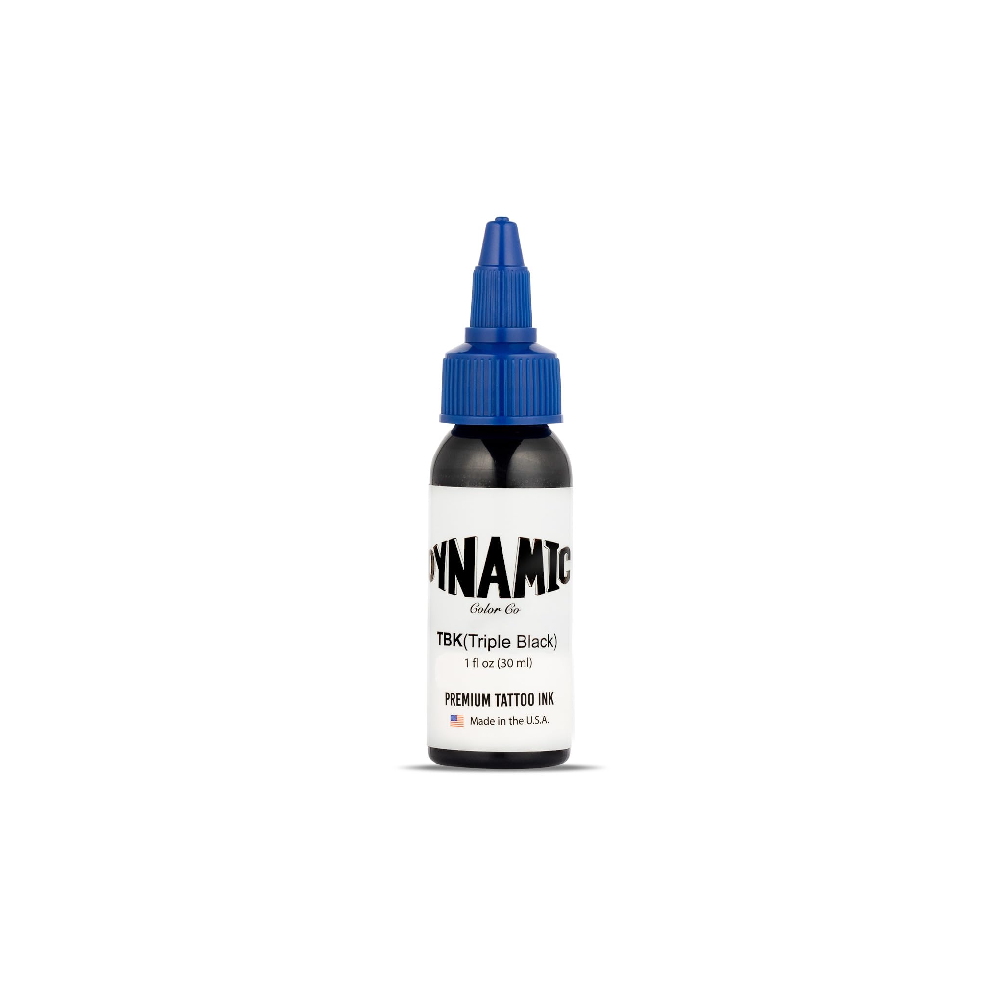 Dynamic Color Co Triple Black ink bottle front view for reliable lining and shading.
